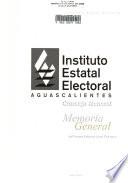 Memoria general del proceso electoral local ordinario 2004