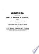 Memoria geognostico-agricola sobre la provincia de Castellon