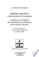 Memoria histórica y educación en Canarias