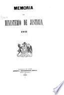Memoria i anuario del Ministerio de Justicia