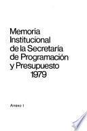 Memoria institucional de la Secretaría de Programación y Presupuesto