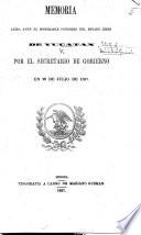 Memoria leida ante el Honorable Congreso del estado libre de Y., por el Secretario de gobierno (C. J. Pinelo) en 20 de Julio de 1857