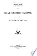 Memoria leida en la Biblioteca Nacional