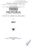 Memoria leída en la clausura del año escolar de