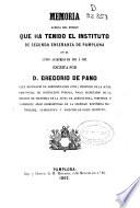 Memoria leida en virtud de lo prevenido en el artículo 96 del Reglamento vigente de Estudios, en el acto de la solemne apertura del curso académico de ...