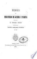Memoria presentada al Honorable Congreso por el Ministerio de Guerra y Marina