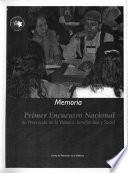 Memoria, primer encuentro nacional de prevención de la violencia intrafamiliar y social