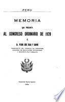Memoria que el Ministro de Relaciones Exteriores presenta a la Legislatura Ordinaria de