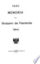Memoria que presenta al Congreso de ... el Ministro de Hacienda y Comercio