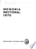 Memoria rectoral