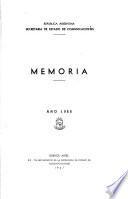 Memoria - Secretaría de Estado de Comunicaciones