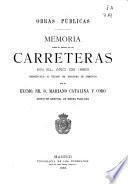 Memoria sobre el estado de las carreteras en el año...
