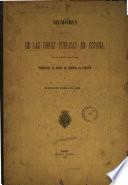 Memoria sobre el progreso de las obras públicas en España en los años de 1859 y 1860