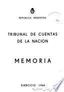 Memoria - Tribunal de Cuentas de la Naćion