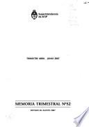 Memoria trimestral