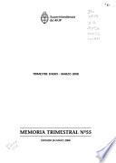 Memoria trimestral