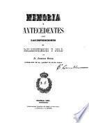Memoria y antecedentes sobre las espediciones de Balanguingui y Joló