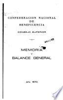 Memoria y balance general