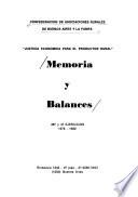 Memoria y balance