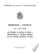Memoria y cuenta - Ministerio de Minas e Hidrocarburos
