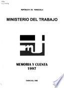 Memoria y cuenta - Ministerio del Trabajo