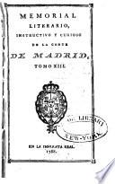 Memorial literario instructivo y curioso de la Corte de Madrid