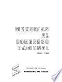 Memorias al Congreso Nacional