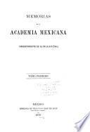 Memorias de la Academia Mexicana
