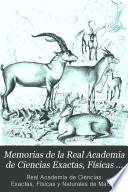 Memorias de la Real Academia de Ciencias Exactas, Físicas y Naturales de Madrid