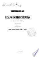 Memorias de la Real Academia de Ciencias Exactas, Físicas y Naturales de Madrid