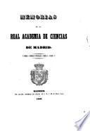 Memorias de la Real Academia de Ciencias Exactas, Físicas y Naturales de Madrid