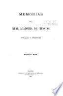 Memorias de la Real Academia de Ciencias Morales y Politicas