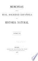 Memorias de la Real Sociedad Española de Historia Natural