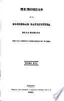 Memorias de la Real Sociedad Patriótica de la Habana