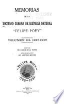 Memorias de la Sociedad Cubana de Historia Natural