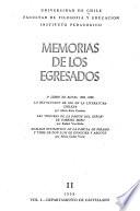 Memorias de los egresados