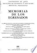 Memorias de los egresados
