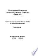 Memorias del Congreso Latinoamericano de Población y Desarrollo