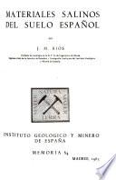 Memorias del Instituto Geológico y Minero de España