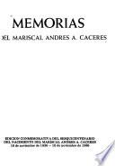 Memorias del Mariscal Andrés A. Cáceres