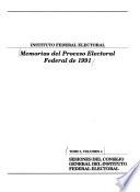 Memorias del proceso electoral federal de 1991