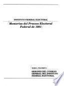 Memorias del proceso electoral federal de 1991