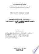 Memorias del Seminario Taller Dimensión Social del Desarrollo