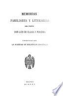 Memorias familiares y literarias del poeta Don Luis de Ulloa y Pereira