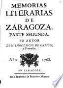 Memorias Literarias de Zaragoza