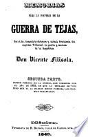 Memorias para la historia de la guerra de Tejas