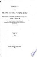 Memorias y revista de la Academia Nacional de Ciencias Antonio Alzate