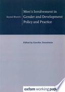Men's Involvement in Gender and Development Policy and Practice
