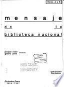 Mensaje de la Biblioteca Nacional