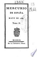 MERCURIO DE ESPANA, MAYO DE 1784